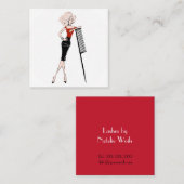 美容師 スクエア名刺 (正面/裏面)