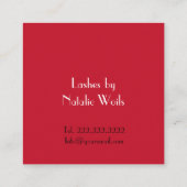 美容師 スクエア名刺 (裏面)