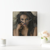 美容師 スクエア壁時計 (ホーム)