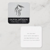 美容師 | スタイリスト | 美容師 スクエア名刺 (正面/裏面)