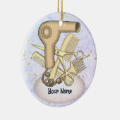 美容師 セラミックオーナメント (右)