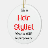 美容師 セラミックオーナメント (左)