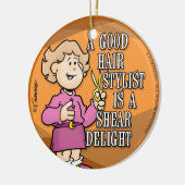 美容師 セラミックオーナメント (左)