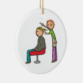 美容師 セラミックオーナメント (右)