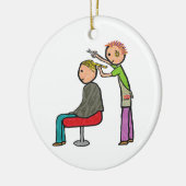 美容師 セラミックオーナメント (左)