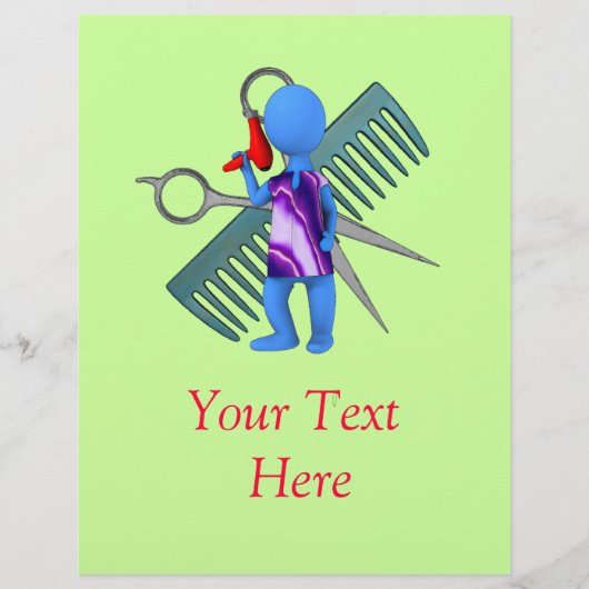 美容師 チラシ (正面)