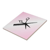 美容師 デザイン ピンク タイル (側面)