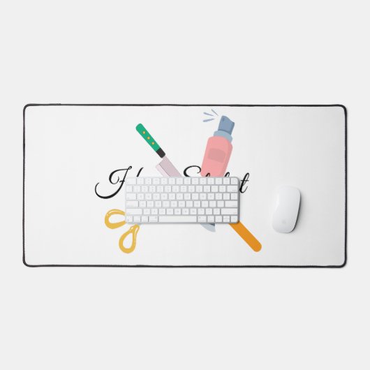 美容師 デスクマット (キーボード&マウス)