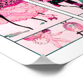 美容師、ファッション美しいサロンメイクアップアーティスト ポスター (角)