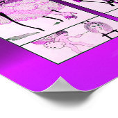 美容師、ファッション美しいサロンメイクアップアーティスト ポスター (角)