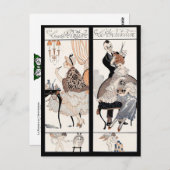 美容師、ファッション美しいサロンメイクアップアーティスト ポストカード (正面/裏面)