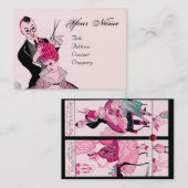 美容師、ファッション美しいサロンメイクアップアーティスト 名刺 (正面/裏面)