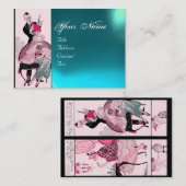 美容師、ファッション美しいサロンメイクアップアーティスト 名刺 (正面/裏面)