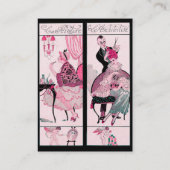 美容師、ファッション美しいサロンメイクアップアーティスト 名刺 (裏面)