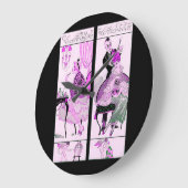 美容師、ファッション美しいサロンメークアップアーティスト ラージ壁時計 (傾斜)