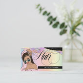 美容師，ブレイドサロン，ロックスタイリスト – パステル 名刺 (スタンド正面)