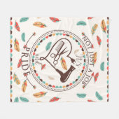 美容師-プライド美容師カットヘアスタイリストS フリースブランケット (正面(横))