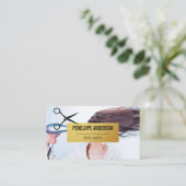 美容師 | ヘアサロン 名刺 (スタンド正面)