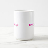 美容師 ヘアスタイリスト ピンク 結婚式 ギフト お礼 コーヒーマグカップ (中央)