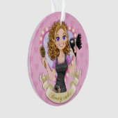 美容師 – ボーティシャン – ヘアサロン オーナメント (正面)