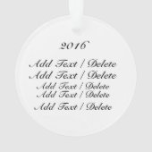 美容師 – ボーティシャン – ヘアサロン オーナメント (裏面)