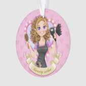 美容師 – ボーティシャン – ヘアサロン オーナメント (正面)