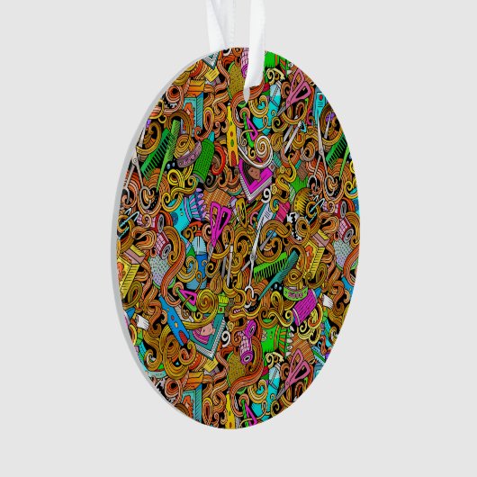 美容師 – ボーティシャン – ヘアサロン オーナメント (正面)