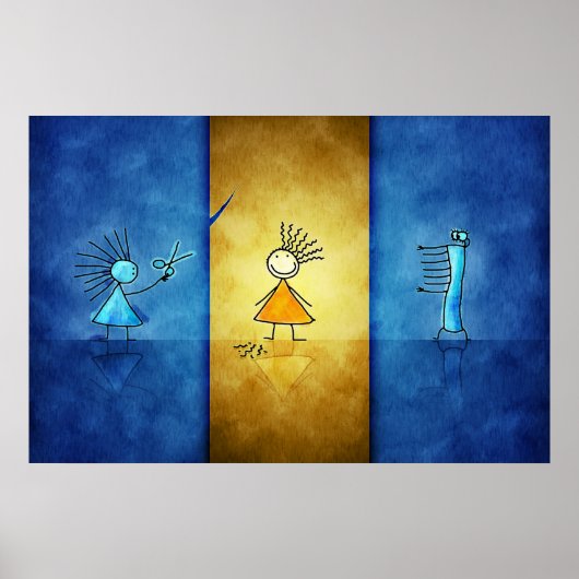 美容師 ポスター (正面)