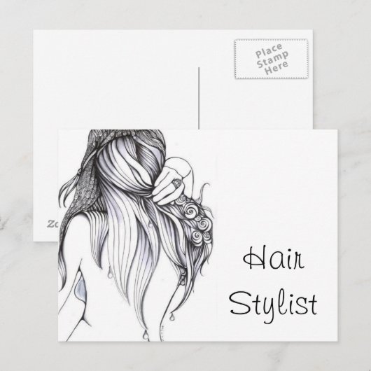 美容師 ポストカード (正面/裏面)