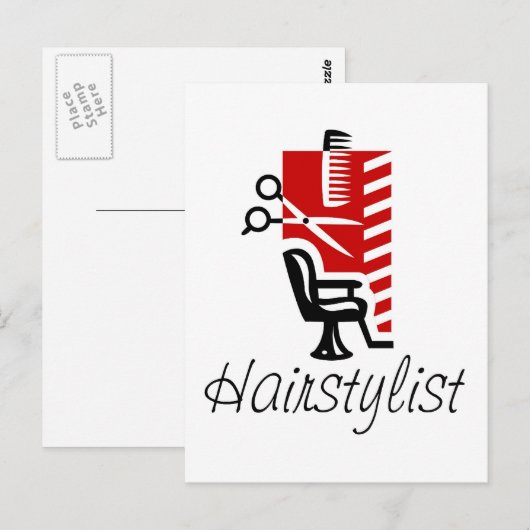 美容師 ポストカード (正面/裏面)