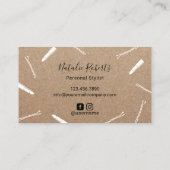 美容師&メイクアップアーティスト美しいサロンクラフト 名刺 (裏面)