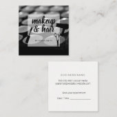 美容師 |メイクアップアーティスト スクエア名刺 (正面/裏面)