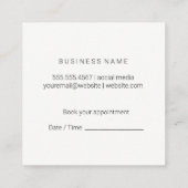 美容師 |メイクアップアーティスト スクエア名刺 (裏面)