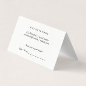 美容師 |メイクアップアーティスト 名刺 (裏面)