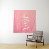 美容師 メイクサロン モダン ピンク ゴールド ハサミ タペストリー (インサイチュ(横))