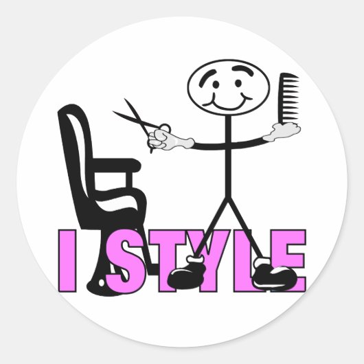 美容師 ラウンドシール (正面)