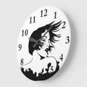 美容師 ラージ壁時計 (傾斜)