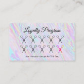 美容師 |ロイヤリティプログラム |レインボーリキッド ロイヤリティカード (正面)