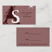 美容師 予約カード (正面/裏面)