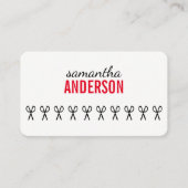 美容師 予約カード (正面)