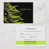 美容師 割引カード (正面/裏面)