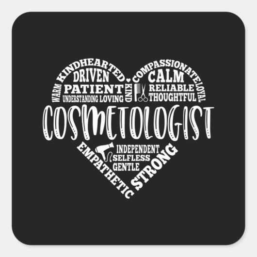 美容師、化粧品、ヘアサロン スクエアシール (正面)