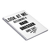 美容師 卒業祝いギフト 美容師へのプレゼント ノートブック (右側)