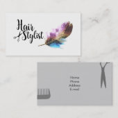 美容師-原稿の執筆 名刺 (正面/裏面)