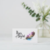 美容師-原稿の執筆 名刺 (スタンド正面)