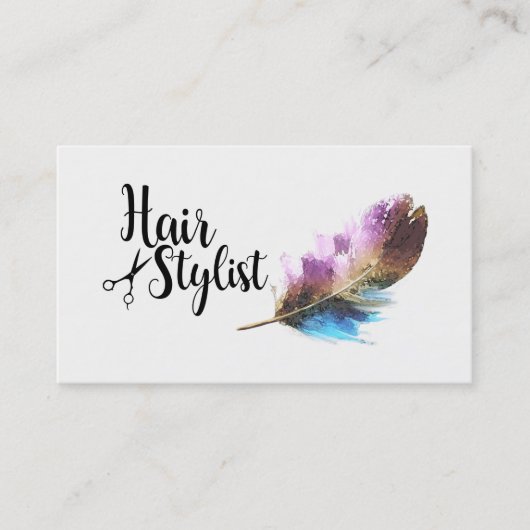 美容師-原稿の執筆 名刺 (正面)