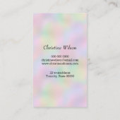 美容師 名刺 (裏面)