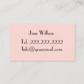 美容師 名刺 (裏面)