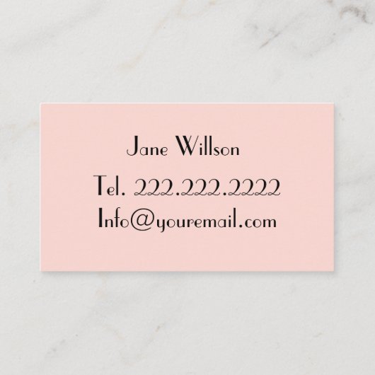 美容師 名刺 (裏面)