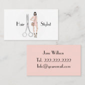 美容師 名刺 (正面/裏面)